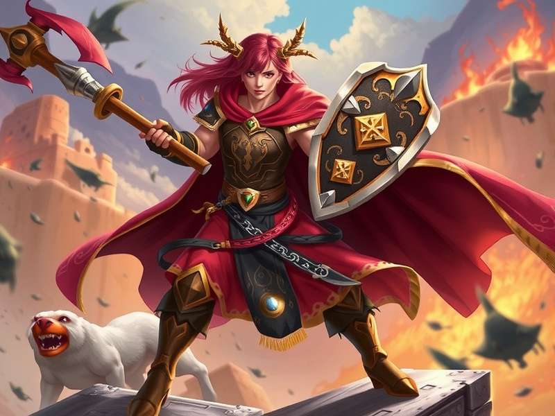 Heroic Lancer Warrior Main Character